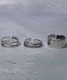 SBG（エスビー）の「SBG 3点セット メンズ フリーサイズリング（リング）」