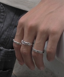 SBG（エスビー）の「SBG 3点セット メンズ フリーサイズリング（リング）」
