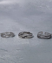 SBG（エスビー）の「SBG 3点セット メンズ フリーサイズリング（リング）」