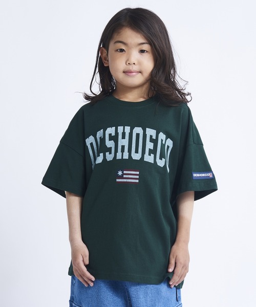 DC SHOES（ディーシーシューズ）の「23 KD ARCH LOGO SS/DCキッズカレッジロゴ半袖Tシャツ（Tシャツ/カットソー・キッズ・ホワイト/バーガンディー/ブラック/グリーン・160/140/120/150/130）」の3枚目の写真