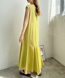 バックWリボンカラーワンピース