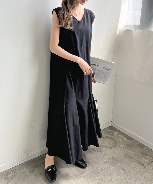 Futier land（フューティアランド）の「バックWリボンカラーワンピース（ワンピース・レディース・ブラック/オレンジ/ブルー/グリーン/グリーン系その他・FREE）」の15枚目の写真