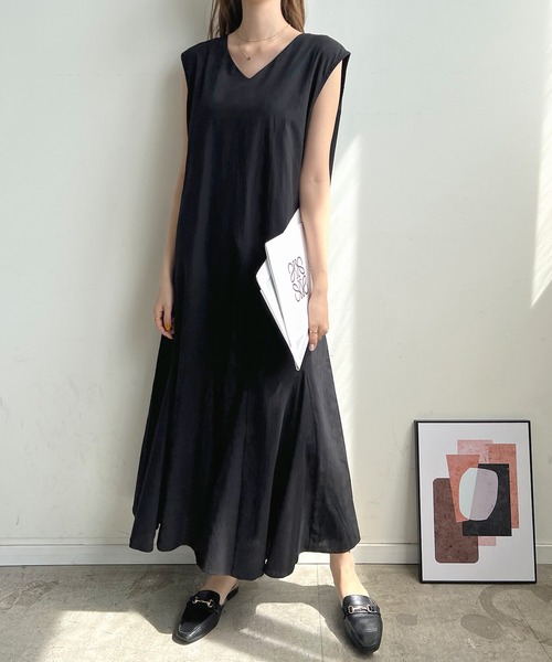 Futier land（フューティアランド）の「バックWリボンカラーワンピース（ワンピース・レディース・ブラック/オレンジ/ブルー/グリーン/グリーン系その他・FREE）」の6枚目の写真