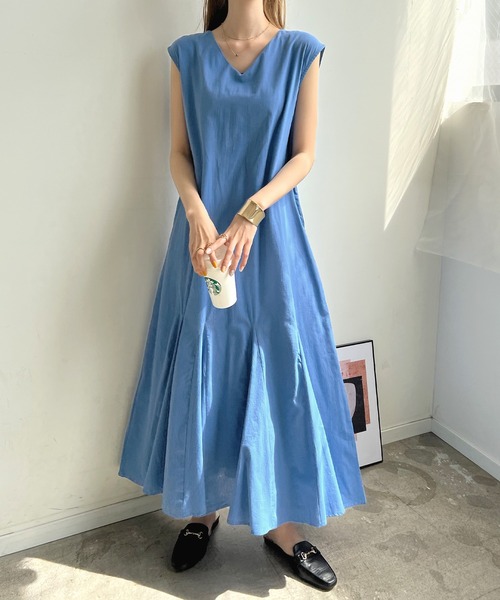 Futier land（フューティアランド）の「バックWリボンカラーワンピース（ワンピース・レディース・ブラック/オレンジ/ブルー/グリーン/グリーン系その他・FREE）」の16枚目の写真