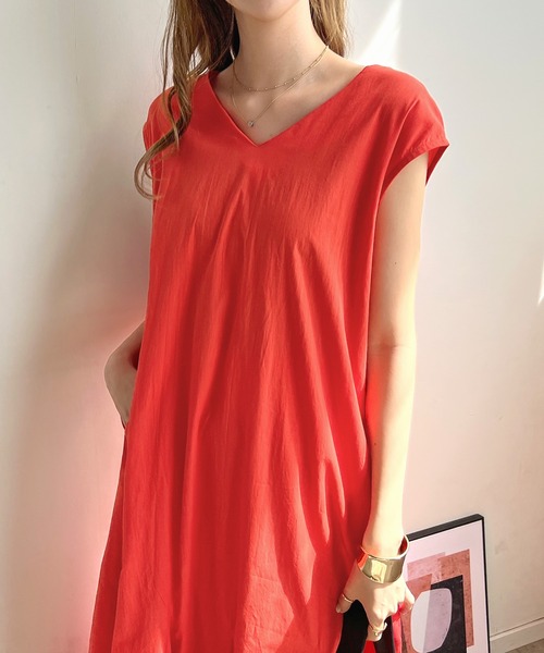 Futier land（フューティアランド）の「バックWリボンカラーワンピース（ワンピース・レディース・ブラック/オレンジ/ブルー/グリーン/グリーン系その他・FREE）」の18枚目の写真