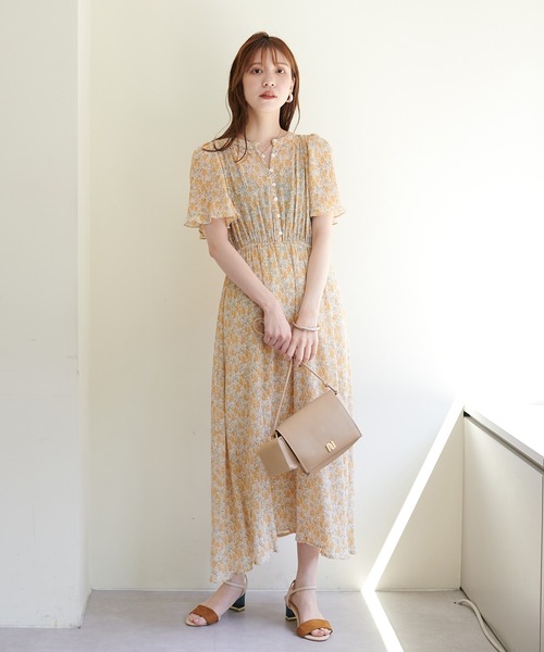 natural couture（ナチュラルクチュール）の「総プリーツフレア袖ワンピース（ワンピース・レディース・ラベンダー/ブラック/その他1/その他2/その他3・FREE）」の18枚目の写真