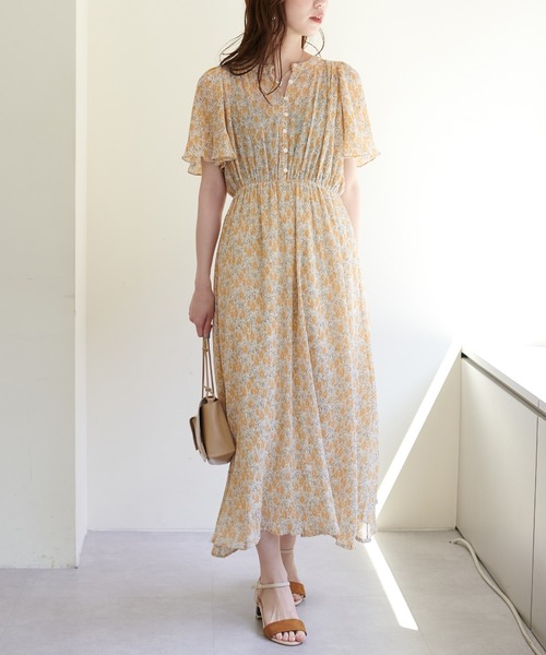 natural couture（ナチュラルクチュール）の「総プリーツフレア袖ワンピース（ワンピース・レディース・ラベンダー/ブラック/その他1/その他2/その他3・FREE）」の10枚目の写真