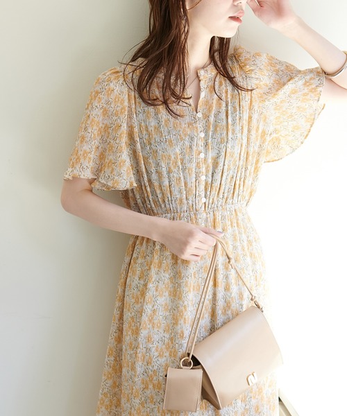 natural couture（ナチュラルクチュール）の「総プリーツフレア袖ワンピース（ワンピース・レディース・ラベンダー/ブラック/その他1/その他2/その他3・FREE）」の21枚目の写真