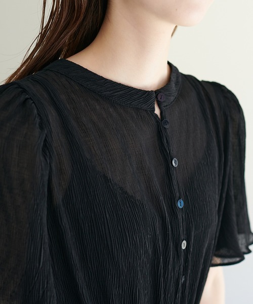 natural couture（ナチュラルクチュール）の「総プリーツフレア袖ワンピース（ワンピース・レディース・ラベンダー/ブラック/その他1/その他2/その他3・FREE）」の19枚目の写真