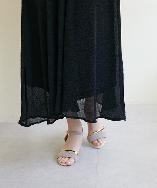 natural couture（ナチュラルクチュール）の「総プリーツフレア袖ワンピース（ワンピース・レディース・ラベンダー/ブラック/その他1/その他2/その他3・FREE）」の22枚目の写真