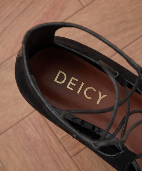DEICY(デイシー)の「レースアップウェッジシューズ(サンダル・レディース・ブラウン/ブラック・L/S/M)」の7枚目の写真