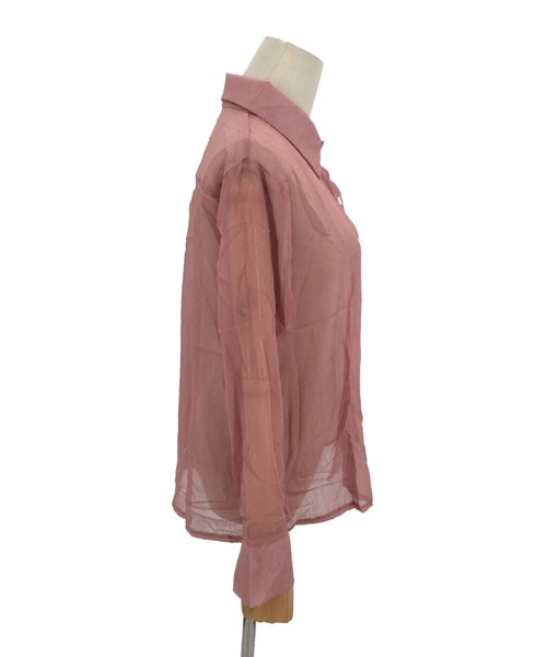 Dewlily(デューリリー)の「シアー長袖シャツ(シャツ/ブラウス・レディース・グリーン/ブルー/ピンク・L/M/XL)」の18枚目の写真