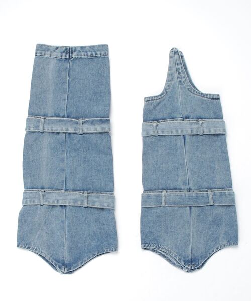 atmos pink（アトモスピンク）の「atmos pink デニムレッグウォーマー（レッグウォーマー・レディース・ブルー・FREE）」の2枚目の写真