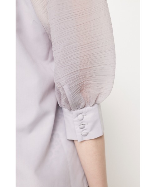SLY（スライ）の「BACK RIBBON SHEER SLEEVE TOPS バックリボン