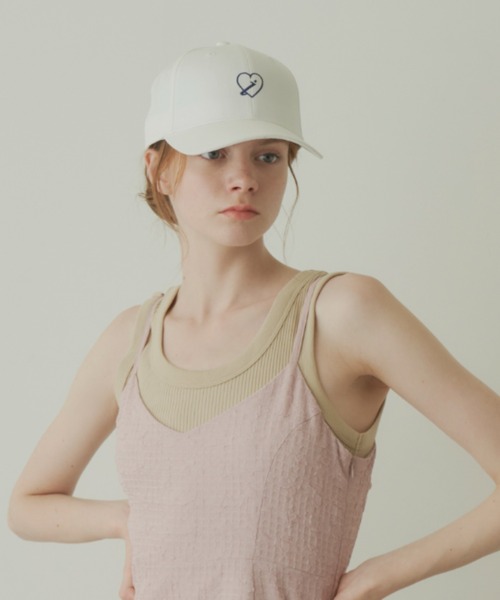 idem（イデム）の「idem heart cap/ハートロゴキャップ（キャップ・レディース・ネイビー/ホワイト・FREE）」の8枚目の写真