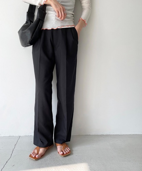 CANAL JEAN（キャナルジーン）の「from Lagoon(フロムラグーン) クロス指ぬきレザーサンダル（サンダル・レディース・キャメル/ブラック・36/37/38/39）」の3枚目の写真