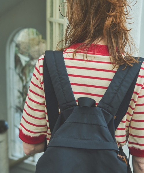 Crisp（クリスプ）の「ボーダーリンガーTシャツ（Tシャツ/カットソー・レディース・ブラック/ブルー/レッド・FREE）」の6枚目の写真