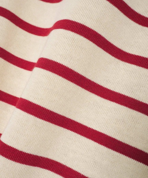 Crisp（クリスプ）の「ボーダーリンガーTシャツ（Tシャツ/カットソー・レディース・ブラック/ブルー/レッド・FREE）」の16枚目の写真