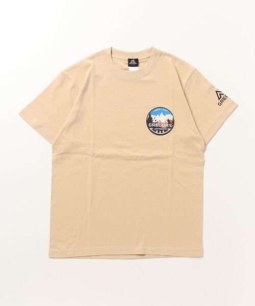 GREGORY(グレゴリー)の「グレゴリー GREGORY GMP LOGO T ALPN A B(Tシャツ/カットソー・メンズ・ベージュ・M/L/S/LL)」の1枚目の写真