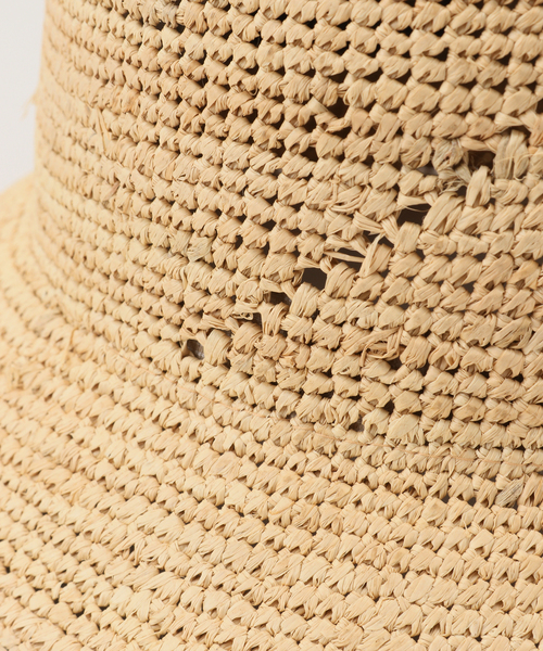 FRAMeWORK（フレームワーク）の「【GRILLO/グリーロ】透かし編みラインバケットハット（ハット・レディース・アイボリー・FREE）」の4枚目の写真