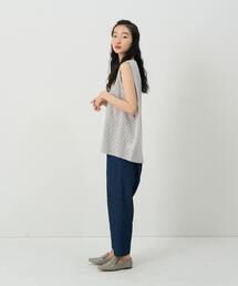 conges payes ADIEU TRISTESSE | サークル刺繍ノースリーブブラウス(シャツ/ブラウス)