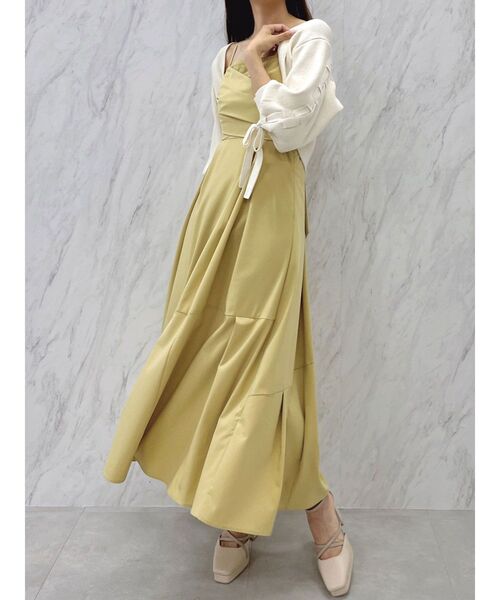 dazzlin（ダズリン）の「ケーブルデザインボレロカーデ（カーディガン/ボレロ・レディース・ピンク/アイボリー/ブラック/チャコールグレー・FREE）」の8枚目の写真