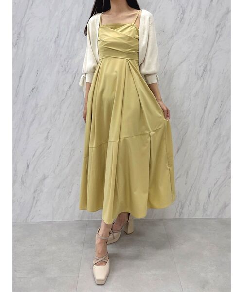 dazzlin（ダズリン）の「ケーブルデザインボレロカーデ（カーディガン/ボレロ・レディース・ピンク/アイボリー/ブラック/チャコールグレー・FREE）」の9枚目の写真