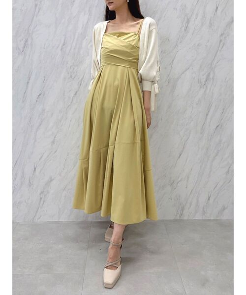 dazzlin（ダズリン）の「ケーブルデザインボレロカーデ（カーディガン/ボレロ・レディース・ピンク/アイボリー/ブラック/チャコールグレー・FREE）」の10枚目の写真