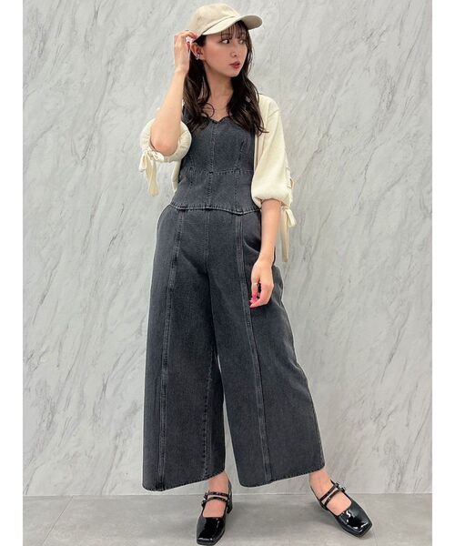 dazzlin（ダズリン）の「ケーブルデザインボレロカーデ（カーディガン/ボレロ・レディース・ピンク/アイボリー/ブラック/チャコールグレー・FREE）」の15枚目の写真