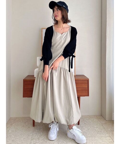 dazzlin（ダズリン）の「ケーブルデザインボレロカーデ（カーディガン/ボレロ・レディース・ピンク/アイボリー/ブラック/チャコールグレー・FREE）」の21枚目の写真