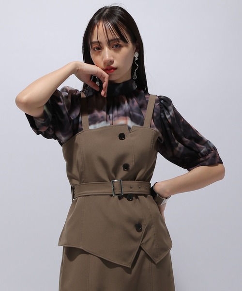 HARE（ハレ）の「トレンチデザインキャミワンピース(HARE)（ワンピース