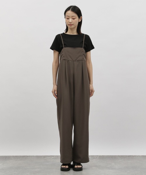 NIMAブラック サロペット Lサイズ nofl】ウールコットンサロペット 644206480 | ナチュラル服通販サイト nofl