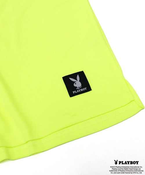 PLAYBOY（プレイボーイ）の「【GOLF】ゴルフウェア　PLAYBOY　接触冷感モックネックT（Tシャツ/カットソー・メンズ・ブラック/イエロー/オレンジ・M/L/XL）」の5枚目の写真