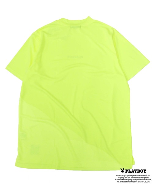 PLAYBOY（プレイボーイ）の「【GOLF】ゴルフウェア　PLAYBOY　接触冷感モックネックT（Tシャツ/カットソー・メンズ・ブラック/イエロー/オレンジ・M/L/XL）」の8枚目の写真