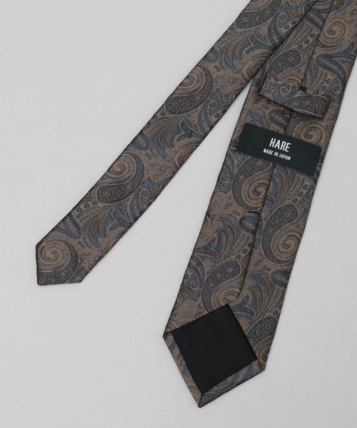 HARE（ハレ）の「JAPANジャガードナローネクタイ(HARE)（ネクタイ・メンズ・レッド/ベージュ/ネイビー/ブラック・FREE）」の7枚目の写真