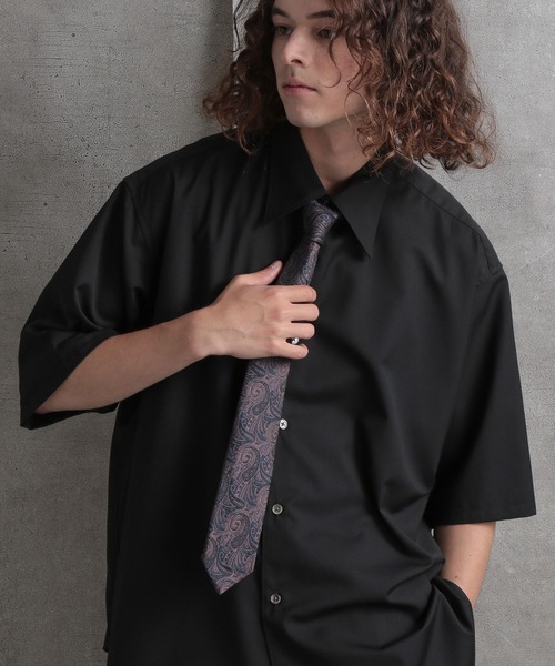 HARE（ハレ）の「JAPANジャガードナローネクタイ(HARE)（ネクタイ・メンズ・レッド/ベージュ/ネイビー/ブラック・FREE）」の17枚目の写真