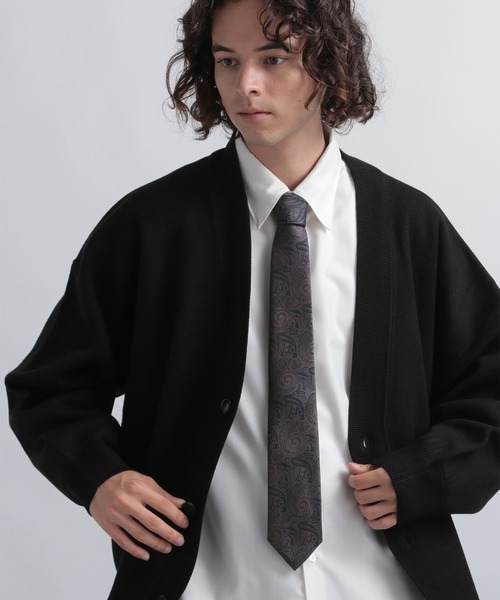 HARE（ハレ）の「JAPANジャガードナローネクタイ(HARE)（ネクタイ・メンズ・レッド/ベージュ/ネイビー/ブラック・FREE）」の18枚目の写真