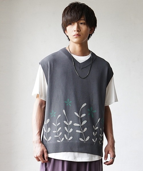 あきな　アルベロベロ　サマーニット ベスト付チュニック あきな様専用 アルベロベロ サマーニット ベスト付チュニック