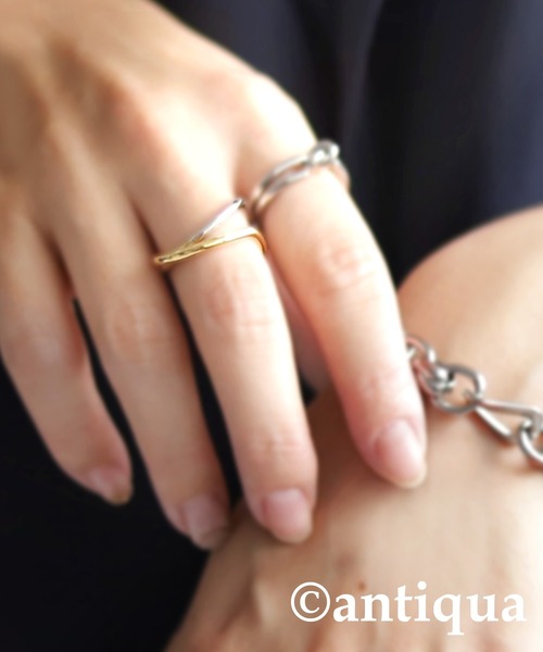 antiqua（アンティカ）の「2連リング（リング・レディース・マルチ・FREE）」の7枚目の写真
