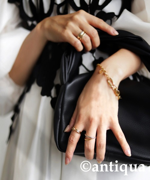 antiqua（アンティカ）の「2連リング（リング・レディース・マルチ・FREE）」の11枚目の写真