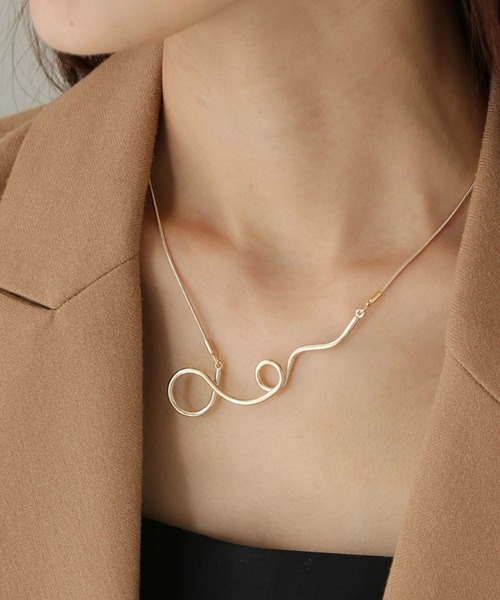 cheriella（シェリエラ）の「【cheriella】変形ニュアンスバースライドネックレス（ネックレス・レディース・シルバー/ゴールド・FREE）」の15枚目の写真