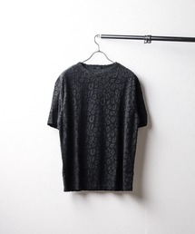 【Bling leads】レオパード柄クルーネックTシャツ