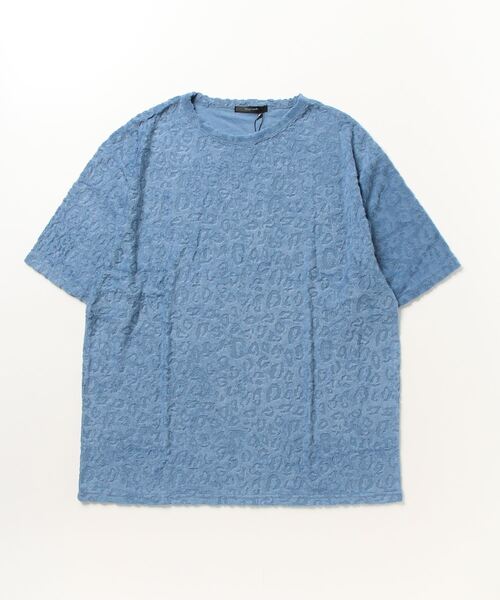 Bling Leads（ブリングリーズ）の「【Bling leads】レオパード柄クルーネックTシャツ（Tシャツ/カットソー・メンズ・ブルー/ブラック/ホワイト・LARGE/MEDIUM）」の8枚目の写真