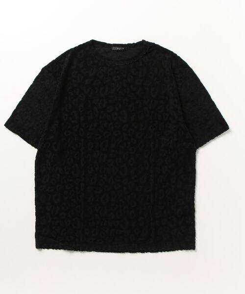 Bling Leads（ブリングリーズ）の「【Bling leads】レオパード柄クルーネックTシャツ（Tシャツ/カットソー・メンズ・ブルー/ブラック/ホワイト・LARGE/MEDIUM）」の10枚目の写真