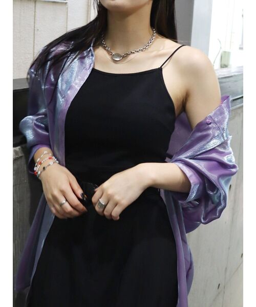 EVRIS(エヴリス)の「BASICリブキャミソール(キャミソール・レディース・グリーン/ホワイト/ブラック・FREE)」の3枚目の写真