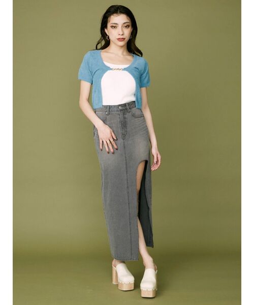 EVRIS(エヴリス)の「BASICリブキャミソール(キャミソール・レディース・グリーン/ホワイト/ブラック・FREE)」の21枚目の写真