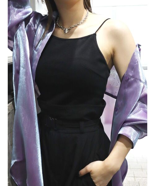 EVRIS(エヴリス)の「BASICリブキャミソール(キャミソール・レディース・グリーン/ホワイト/ブラック・FREE)」の22枚目の写真