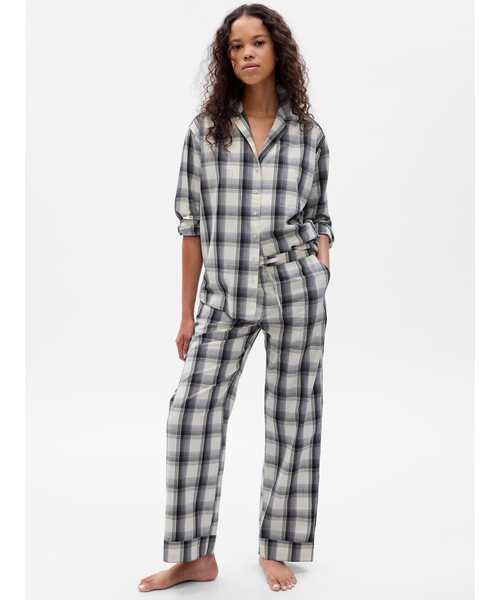 GAP（ギャップ）の「ポプリン パジャマパンツ（ルームウェア/パジャマ・レディース・ホワイト/ブルー/ピンク/グレー/ベージュ/マルチ/ホワイト系その他/ライトブルー/ブルー系その他2・XS/S/M/L/XXS）」の4枚目の写真