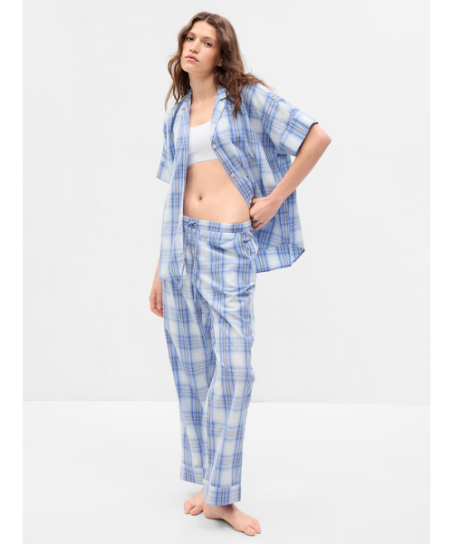 GAP（ギャップ）の「ポプリン パジャマパンツ（ルームウェア/パジャマ・レディース・ホワイト/ブルー/ピンク/グレー/ベージュ/マルチ/ホワイト系その他/ライトブルー/ブルー系その他2・XS/S/M/L/XXS）」の6枚目の写真