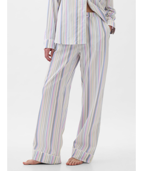 GAP（ギャップ）の「ポプリン パジャマパンツ（ルームウェア/パジャマ・レディース・ホワイト/ブルー/ピンク/グレー/ベージュ/マルチ/ホワイト系その他/ライトブルー/ブルー系その他2・XS/S/M/L/XXS）」の9枚目の写真
